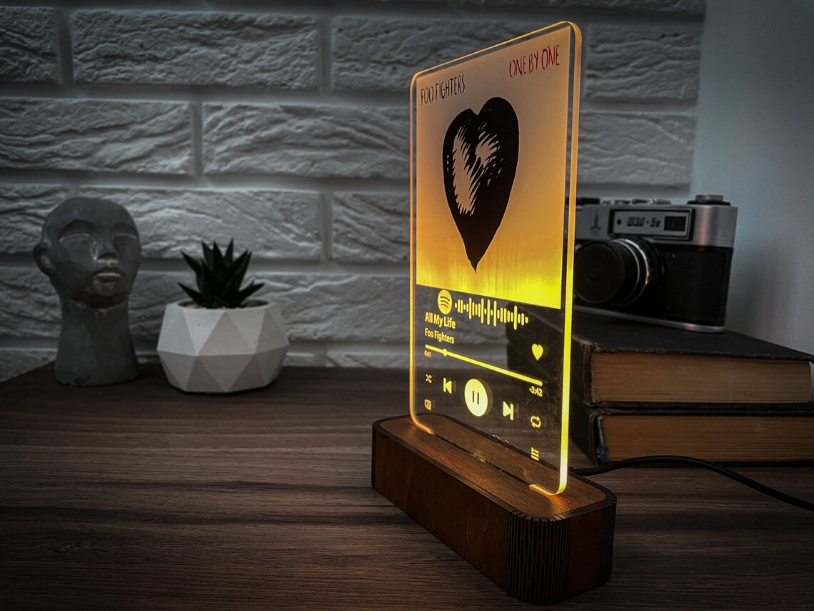 Bestseller Spotify Plaque Custom Song Album Music Acrylic Etsy