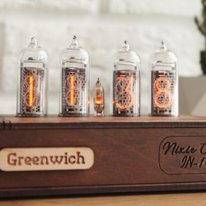 BESTSELLER Nixie Clock In-14 Nixie Tube In-14 Gift for Her Business gift Neon Sign Nixie Uhr