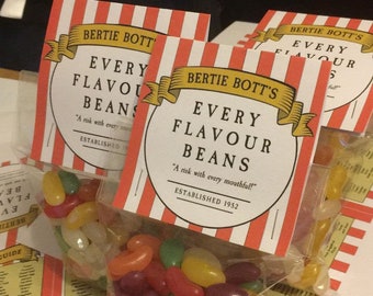 Bertie Botts Label | Etsy