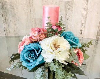 Spring centerpiece, gift for mom, gift for her, gift for nana, Mother’s Day gift idea, summer centerpiece, floral arrangement,