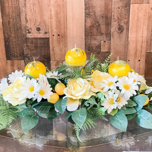 Yellow Centerpiece - Etsy