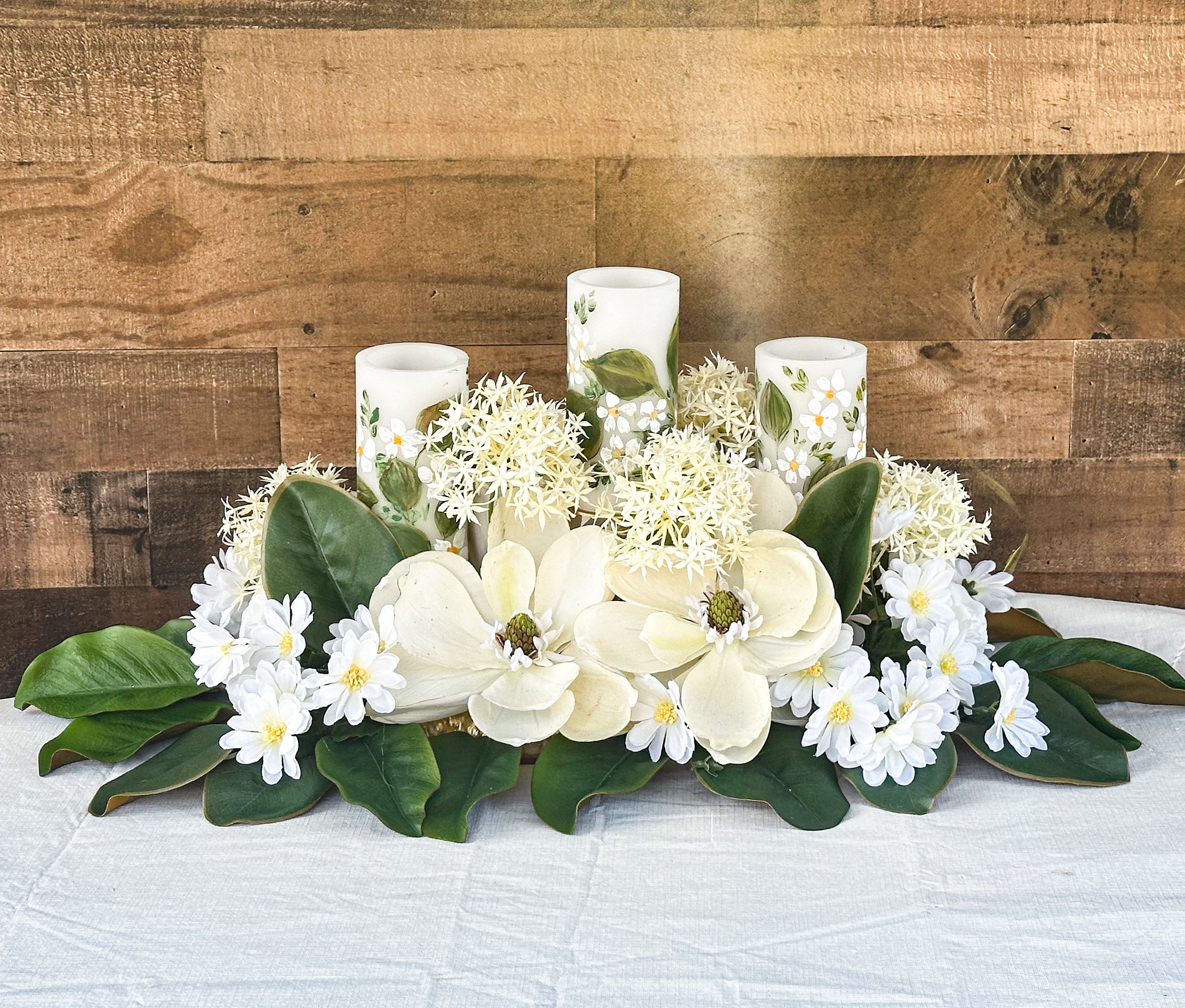 なな table flower arrange Spring Centerpiece, Spring Farmhouse Centerpiece, Everyday