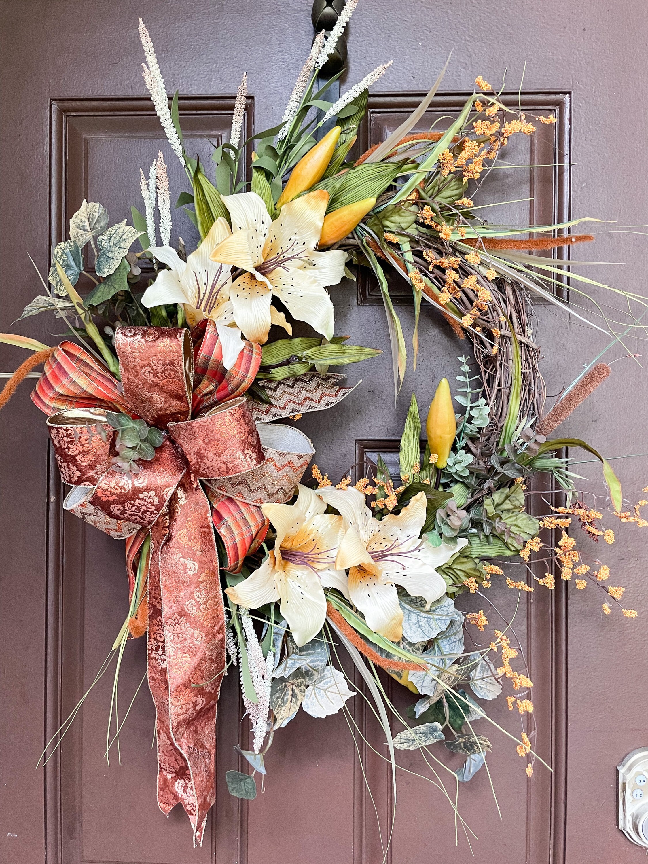 Fall wreath transition wreath summer to fall wreath early | Etsy