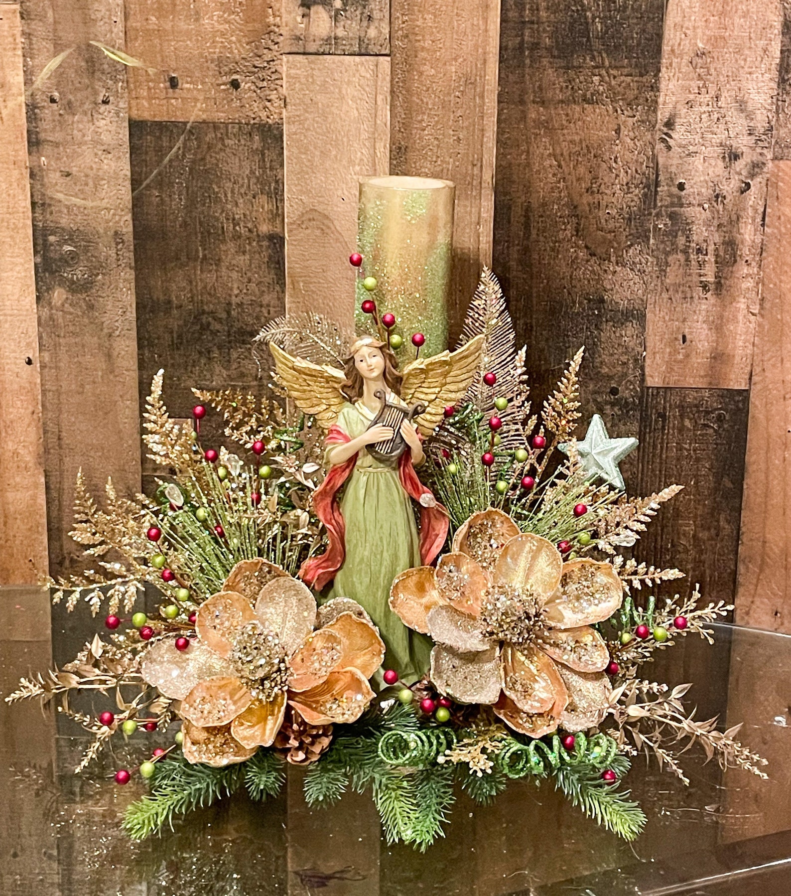 Christmas Centerpiece Christmas Angel Centerpiece Angel Etsy