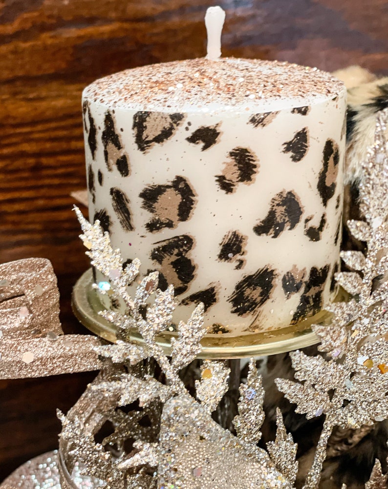 Christmas Centerpiece Christmas Leopard Centerpiece Etsy