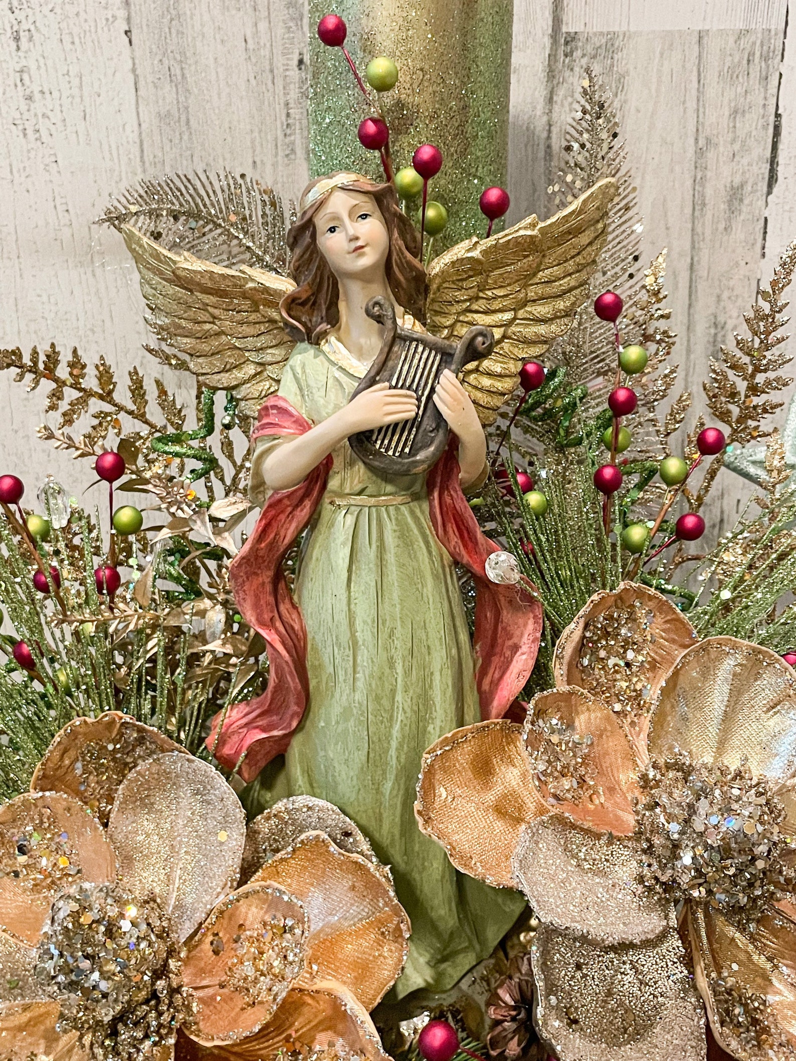 Christmas Centerpiece Christmas Angel Centerpiece Angel Etsy