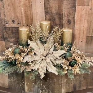 Centro de mesa navideño, arreglo floral navideño, flor de pascua navideña, centro de mesa grande, decoración navideña, centro de mesa floral burdeos,