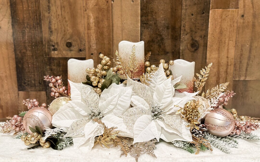 Christmas floral arrangements centerpieces discount