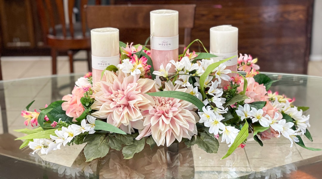 Spring Centerpiece, Large Spring Floral Arrangement, Spring Kitchen ...