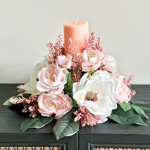 Spring centerpiece, coral centerpiece, summer floral arrangement, summer floral decor, summer table decor, everyday centerpiece, gift idea