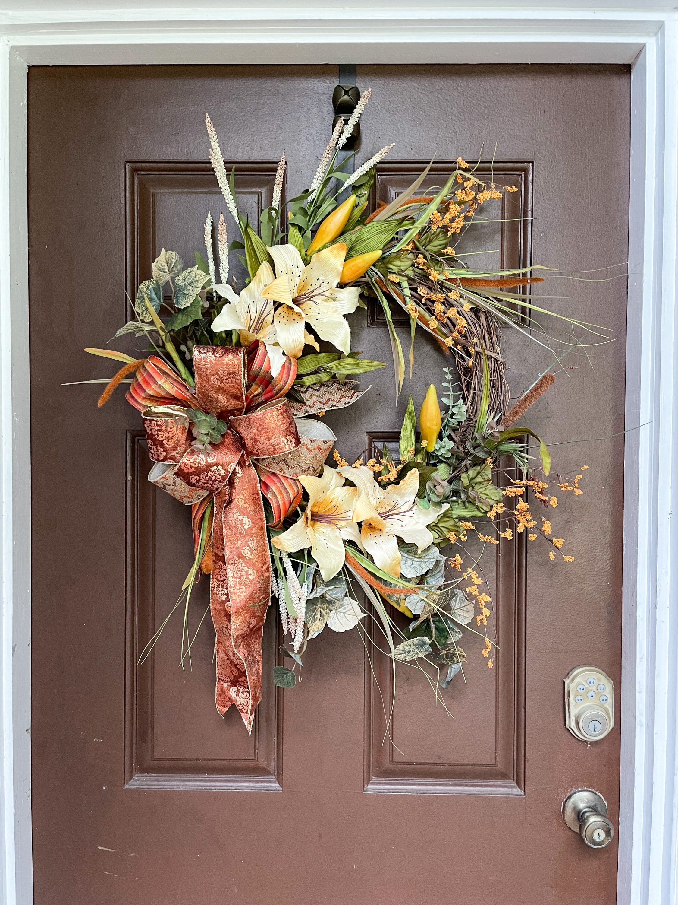 Fall wreath transition wreath summer to fall wreath early | Etsy