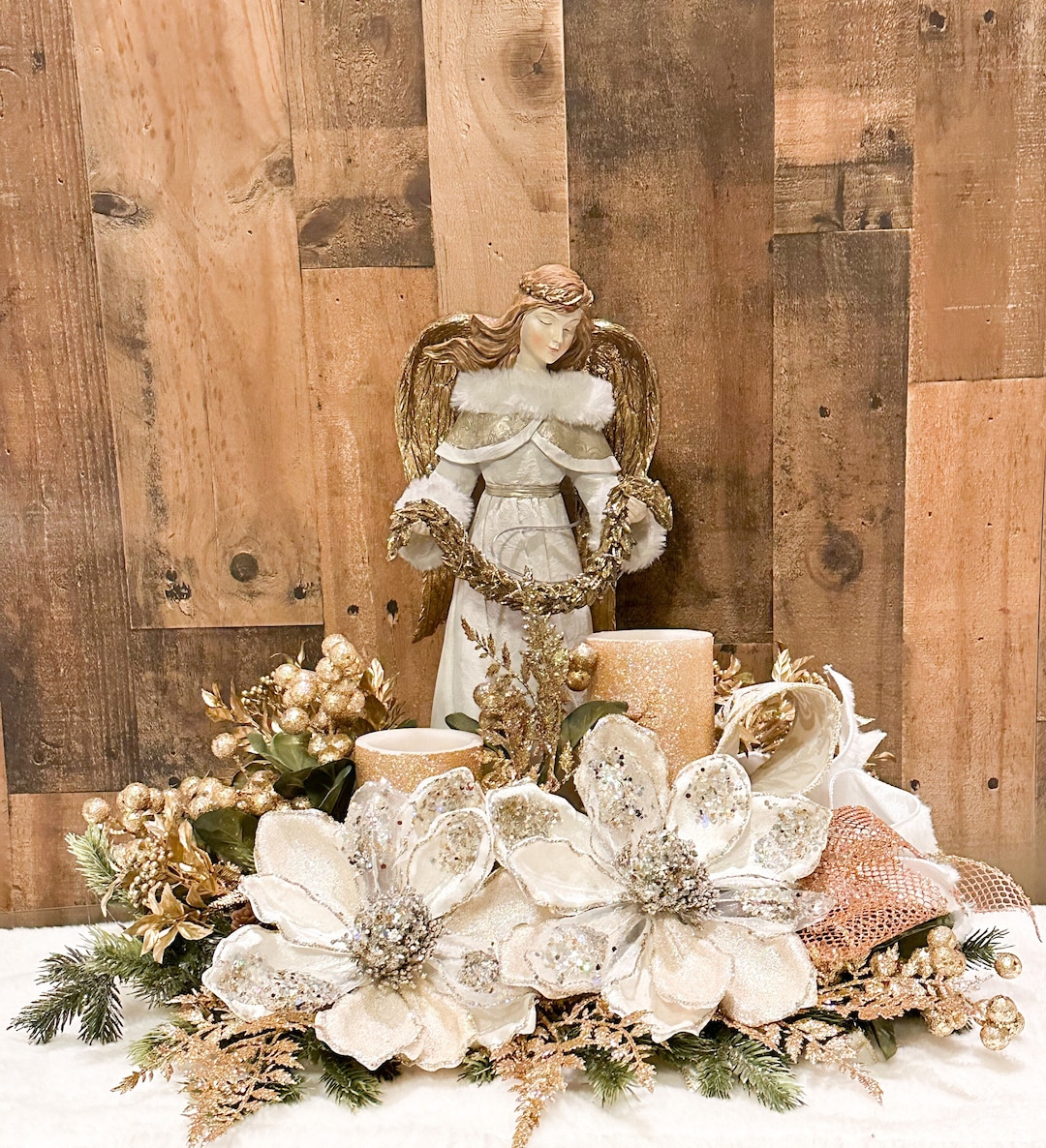 Christmas Centerpiece, Christmas Angel Centerpiece, Angel Centerpiece