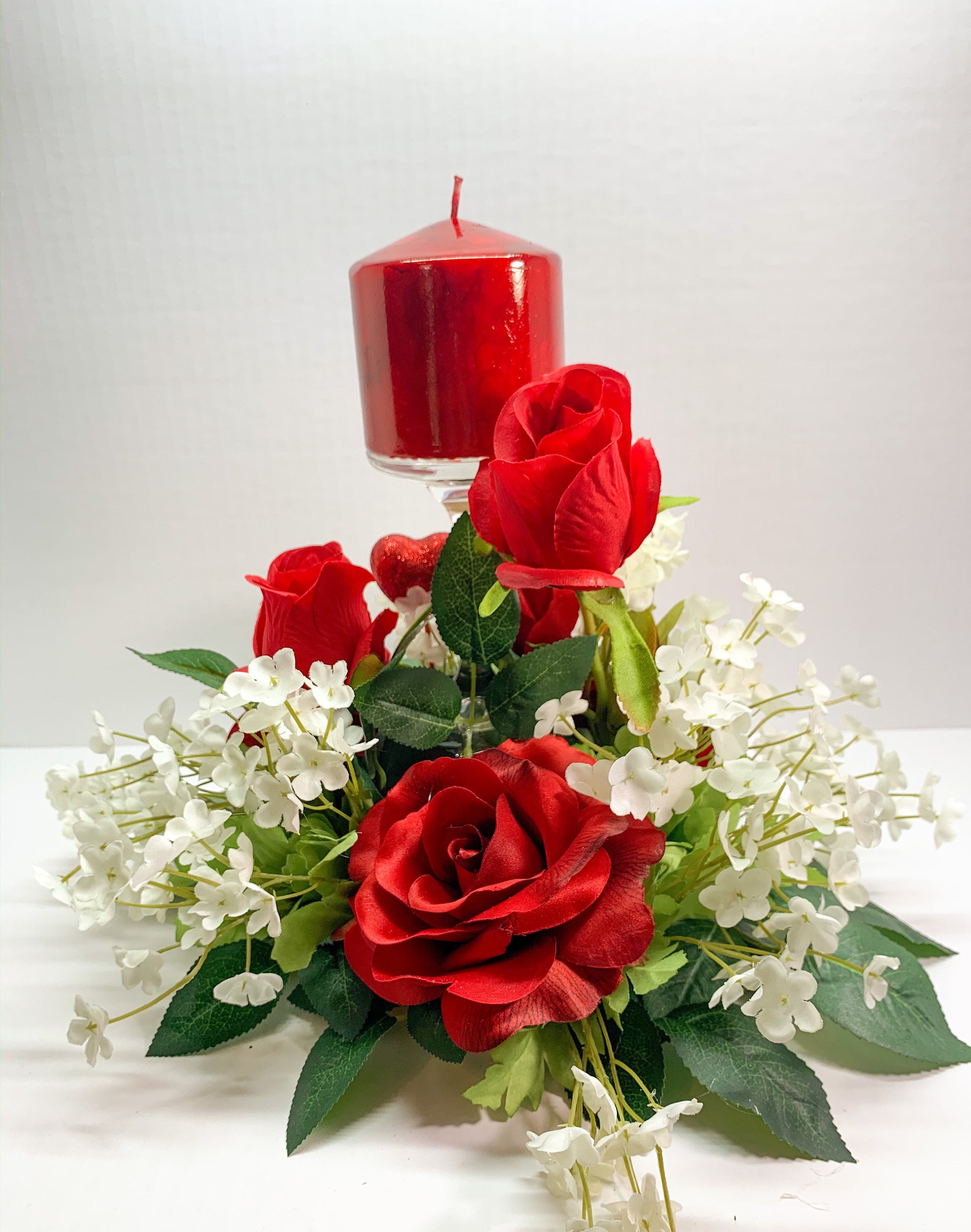 Gift for her Red Roses centerpiece