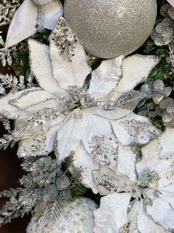 クリスマスリース、クリスマス スワッグ、白いクリスマス スワッグ