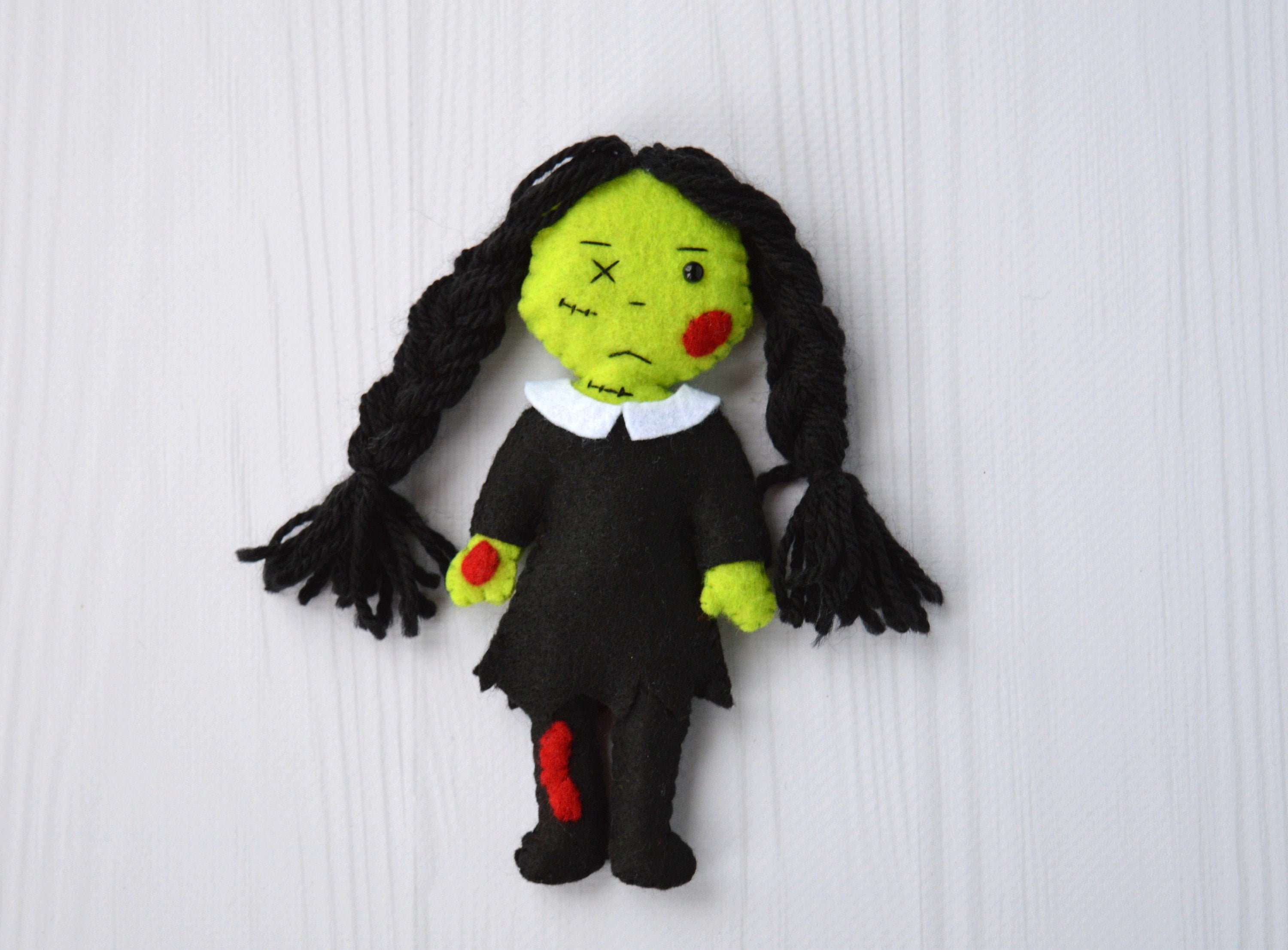 Wednesday Addams Zombie Doll Scary gift idea rustic Gothic | Etsy