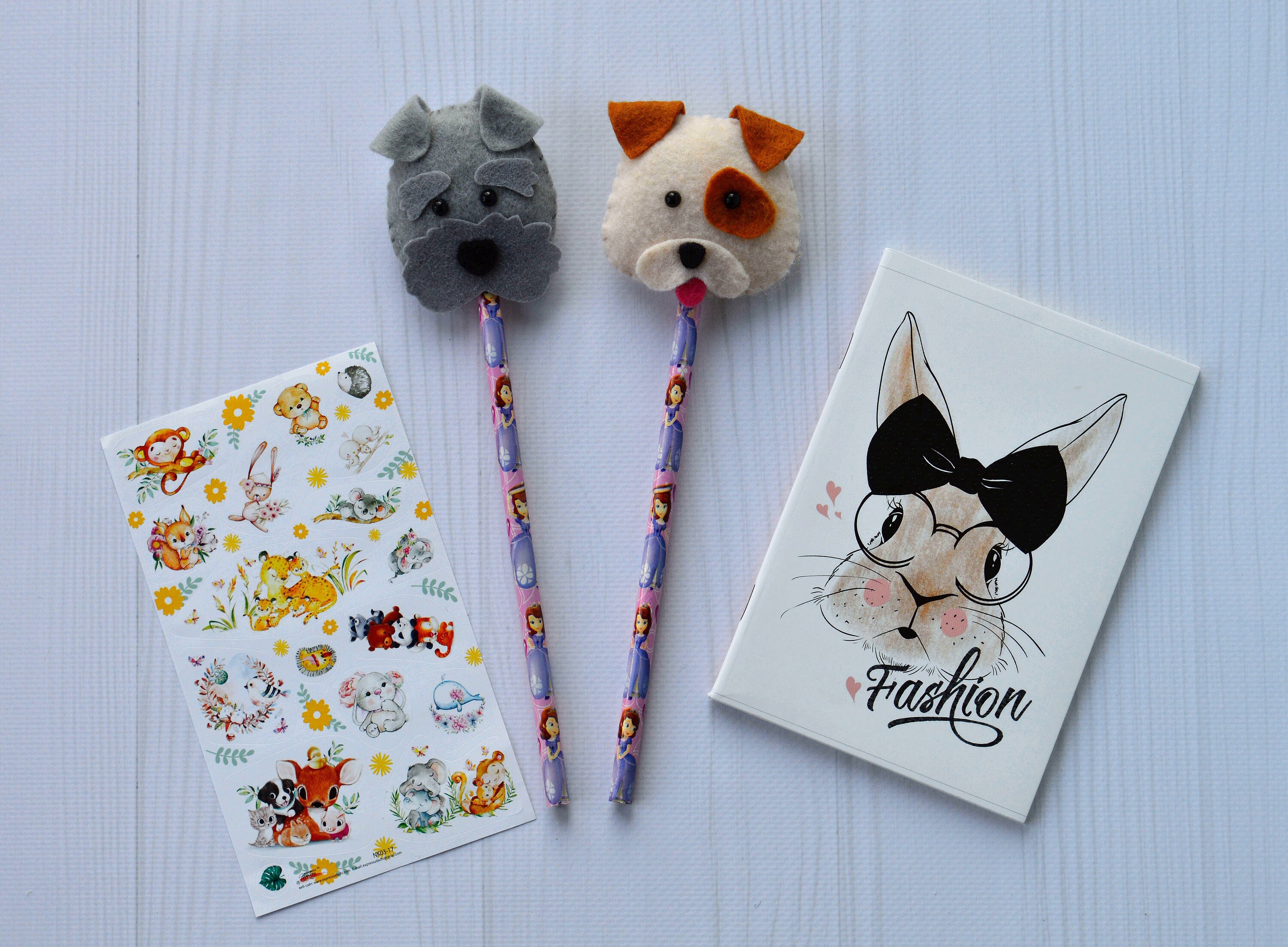 dog pencil toppers