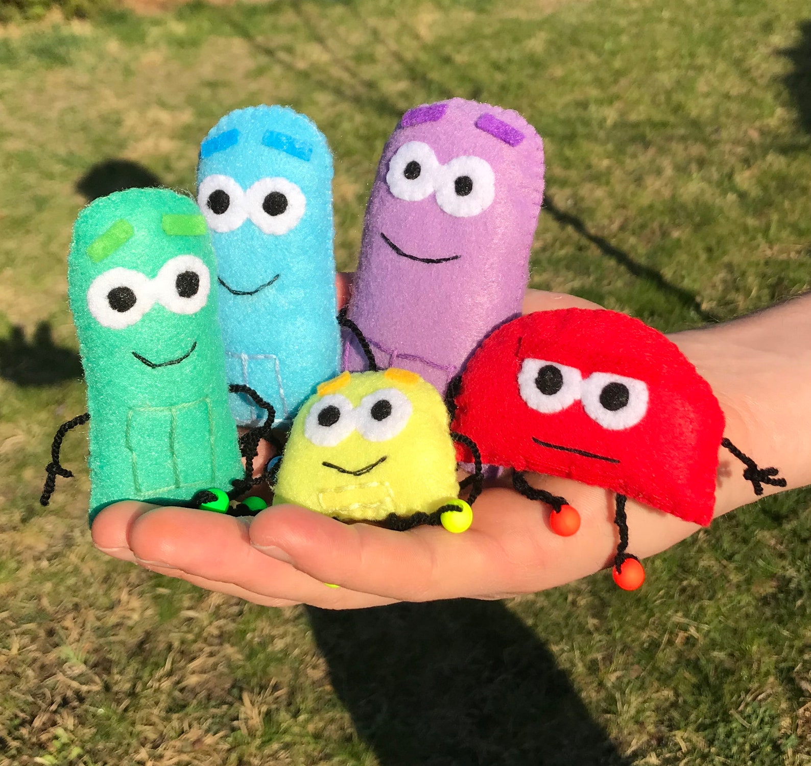 Storybots Inspired Felt Toys Mini Felt Toy Stuffed Storybots Etsy UK