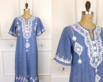 denim caftan