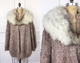 Supple FOX Fur Collar oversized with attaching clip.
