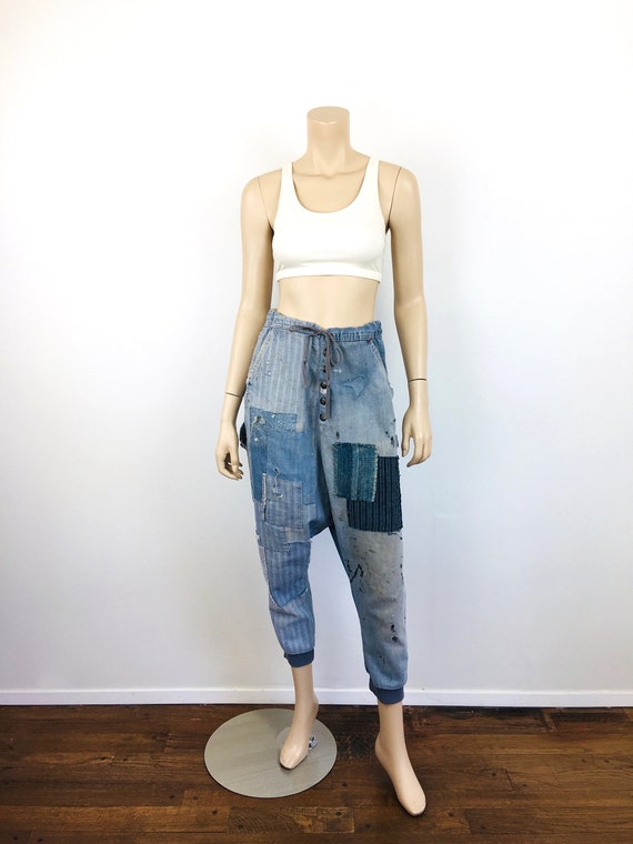 GREG LAUREN Handmade PATCHWORK Vintage Denim / Ov… - image 3