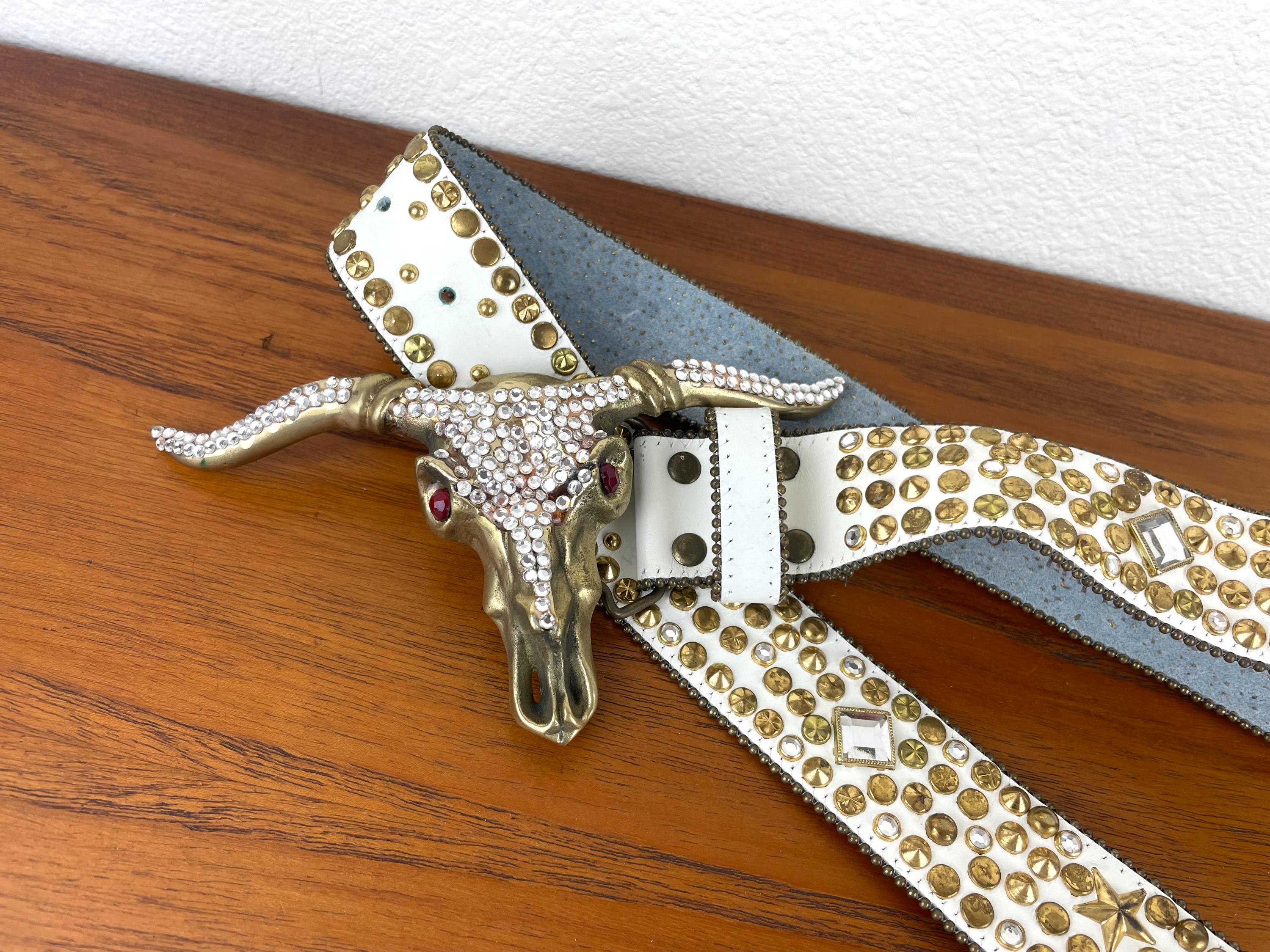 Vintage 80s Studded Belt - Etsy