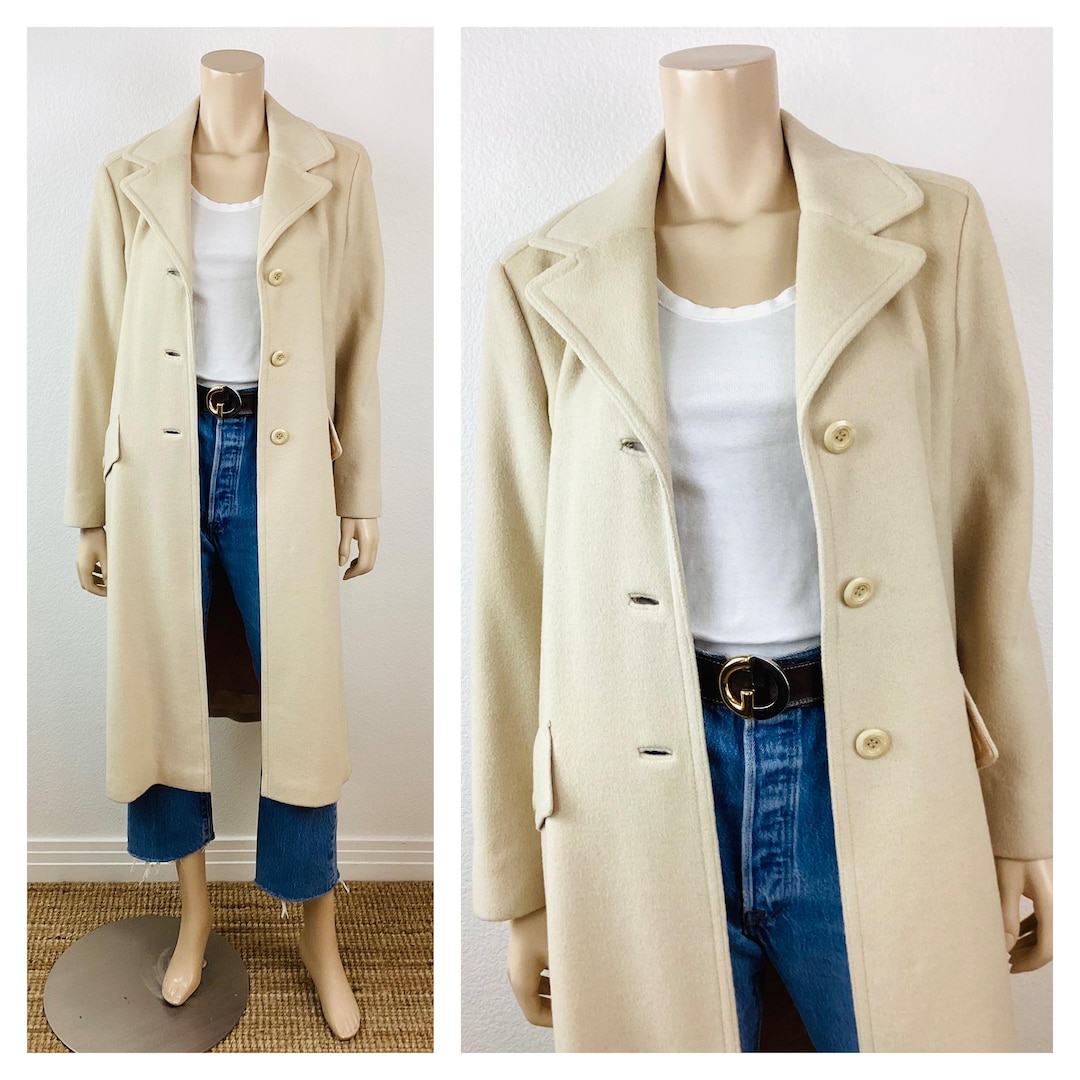 Vintage 1960s 100% Cream CASHMERE COAT Minimalist / Academia Style / Quiet  Luxury - Etsy