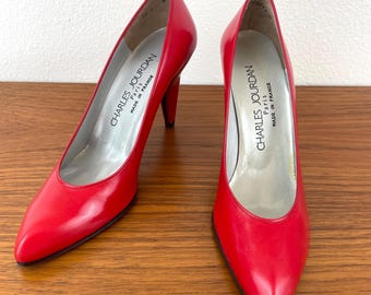Vintage 1980s CHANEL CC Black Leather Kitten Heel Pumps / Shoes - Etsy