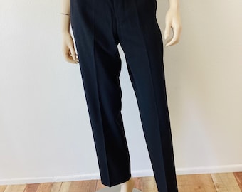 Vintage HELMUT LANG Black Thin Wool Trousers - Etsy