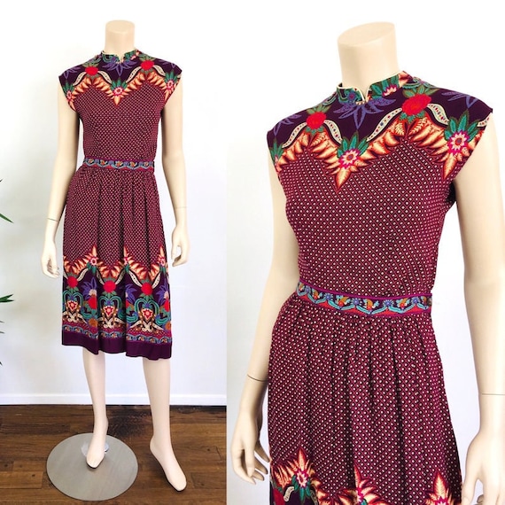 floral midi skirt 1970