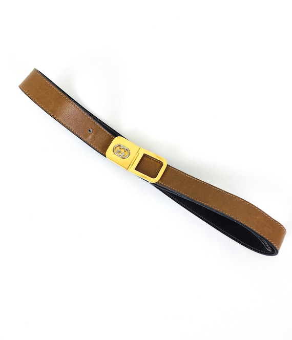 Vintage Gucci Leather Belt from 1980’s with Silver and Gold Plated Buckle Gucci 1980s Silver and Gold Plated Belt at 1stDibs | cintura  main image 3