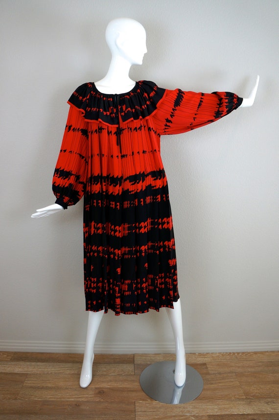 80s Vintage TED LAPIDUS BALLOON Sleeve Oversized H