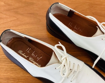 Zapatos vintage ROBERT CLERGERIE de cuero bicolor blanco y negro