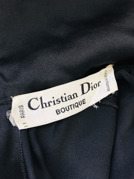 Vintage 1970s / 1980s CHRISTIAN DIOR Boutique Bla… - image 10