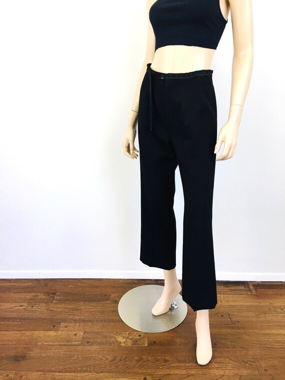 YOHJI YAMAMOTO Minimalist 2000s Black Trousers / … - image 5