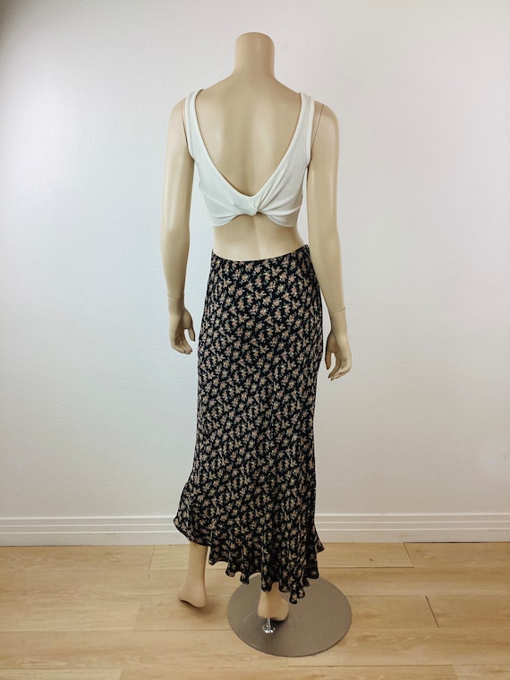 Vintage 1990s BETSEY JOHNSON Floral BIAS Cut Merm… - image 6