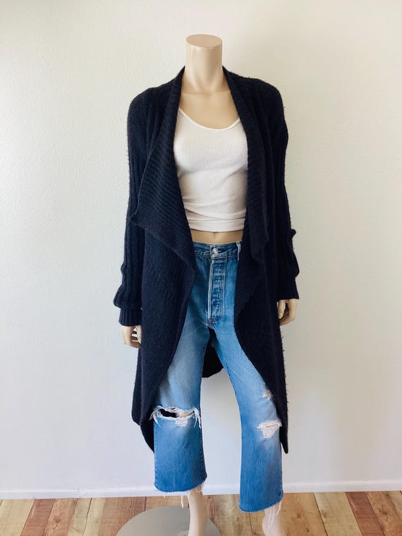 RICK OWENS Gleam Draped Open Front Asymmetrical S… - image 8