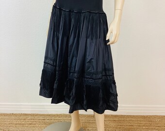 Vintage 1990s JEAN PAUL GAULTIER Pour Bogys Black Silk