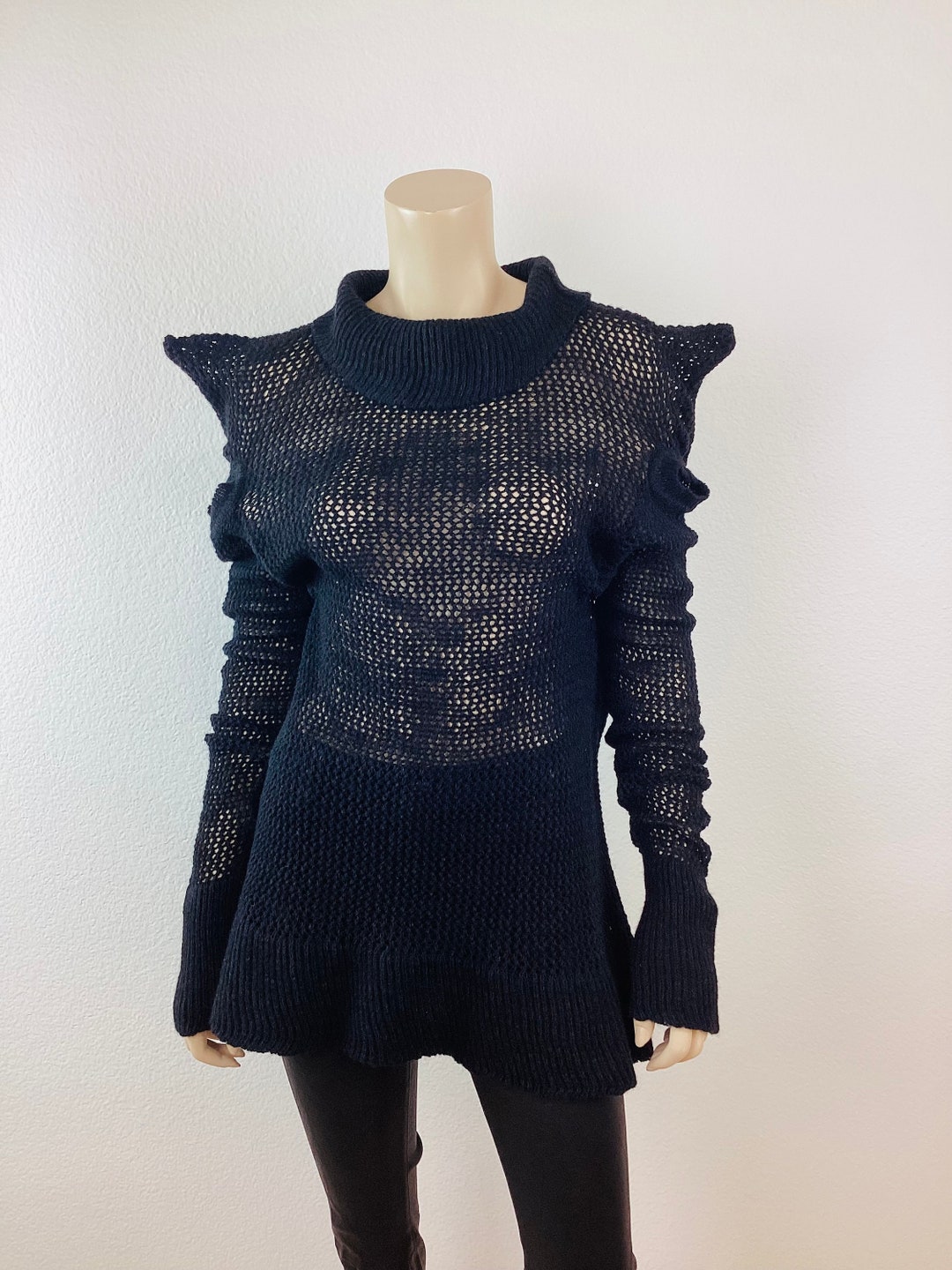 VIVIENNE WESTWOOD Black FISHNET Anglomania Avant Garde Sweater - Etsy
