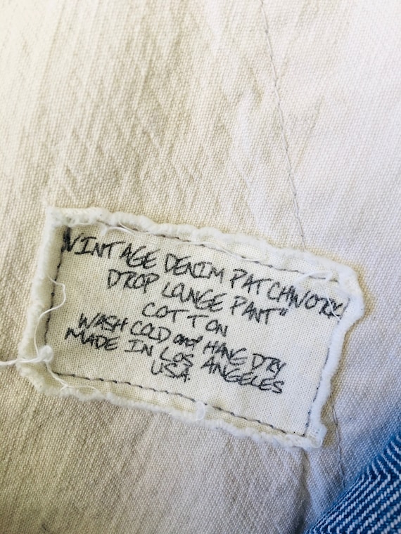 GREG LAUREN Handmade PATCHWORK Vintage Denim / Ov… - image 9