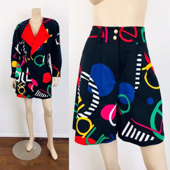 Vintage 1980s NOVELTY LOGO Print LAUREL Jacket & … - image 1