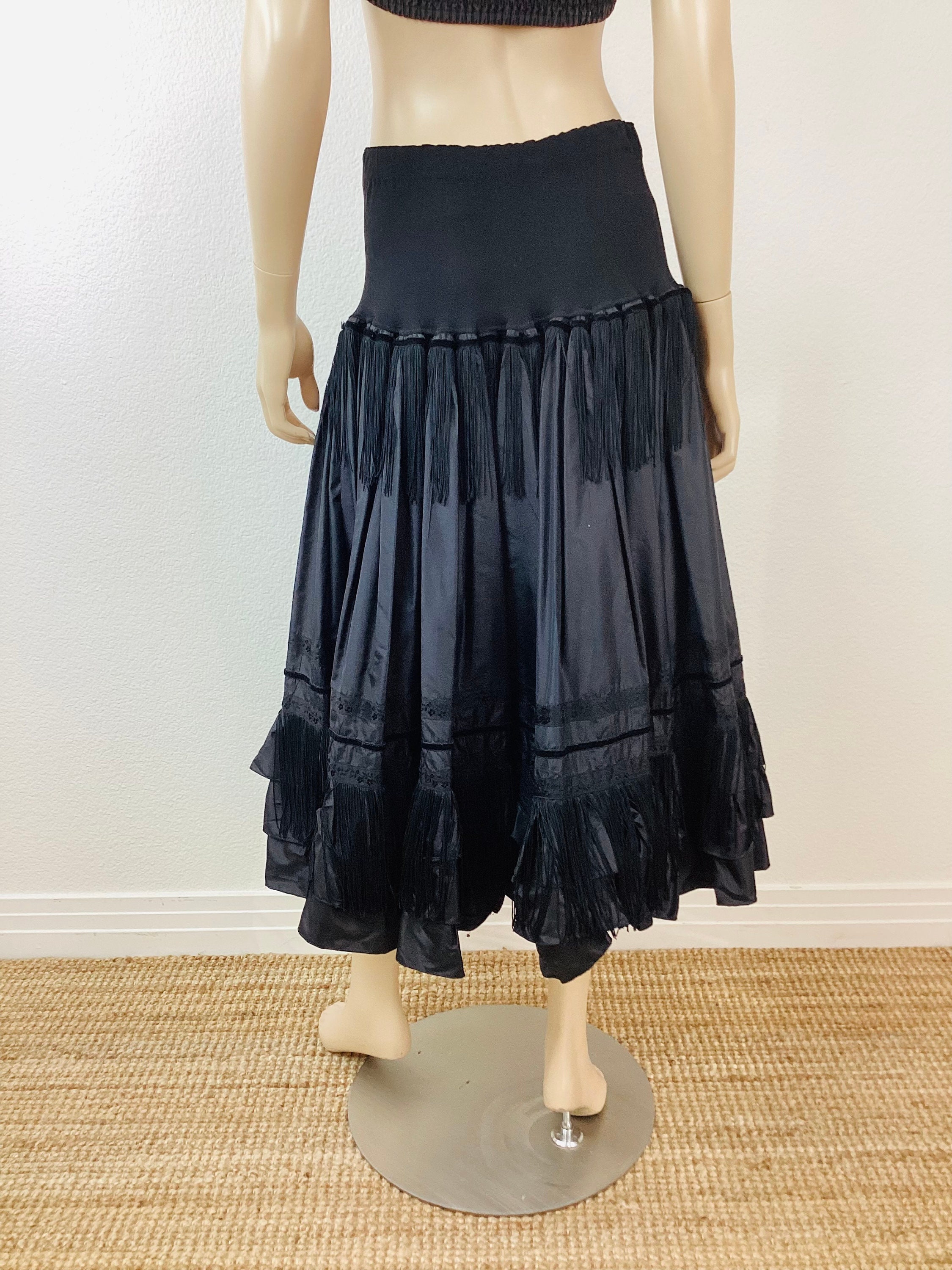 Vintage 1990s JEAN PAUL GAULTIER Pour Bogys Black Silk