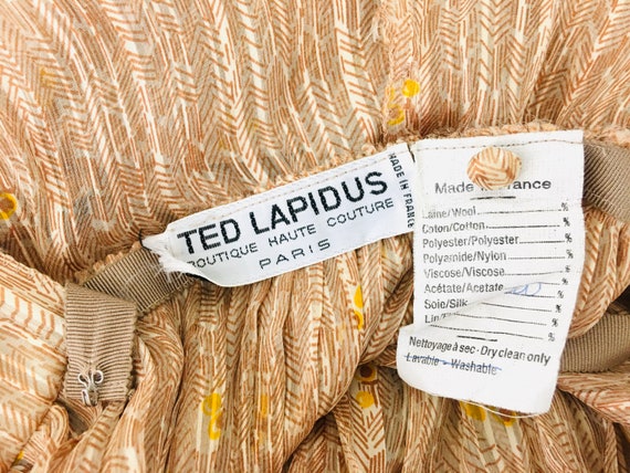 Vintage 1970s TED LAPIDUS Haute Couture Sheer SIL… - image 10