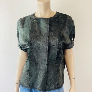 MARNI Sheared FUR & WOOL Shirt / Sweater / Top