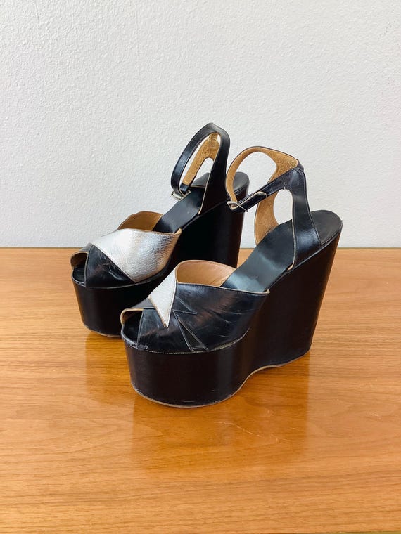 靴 Ameri VINTAGE WOOD PLATFORM PUMPS Ameri VINTAGE WOOD PLATFORM PUMPS