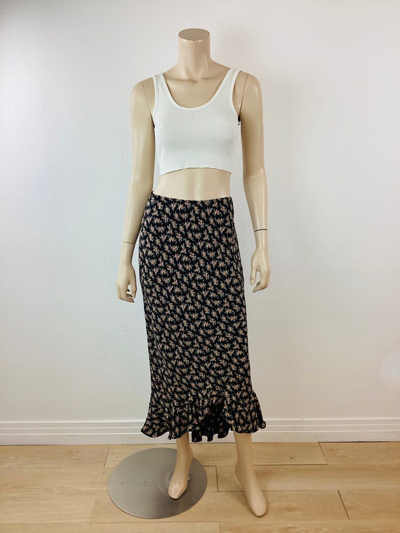 Vintage 1990s BETSEY JOHNSON Floral BIAS Cut Merm… - image 2