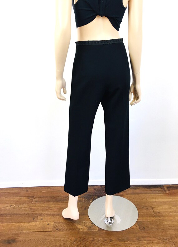 YOHJI YAMAMOTO Minimalist 2000s Black Trousers / … - image 7