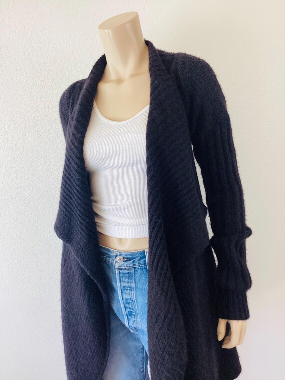 RICK OWENS Gleam Draped Open Front Asymmetrical S… - image 5