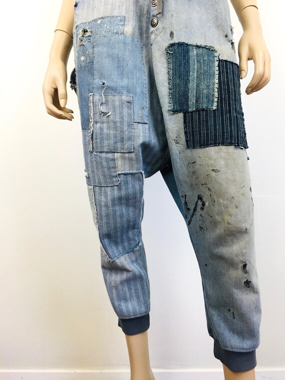 GREG LAUREN Handmade PATCHWORK Vintage Denim / Ov… - image 4