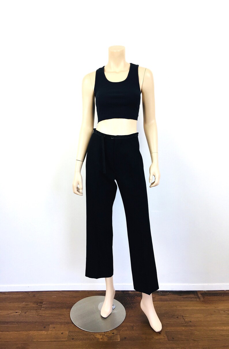 YOHJI YAMAMOTO Minimalist 2000s Black Trousers / Pants image 2