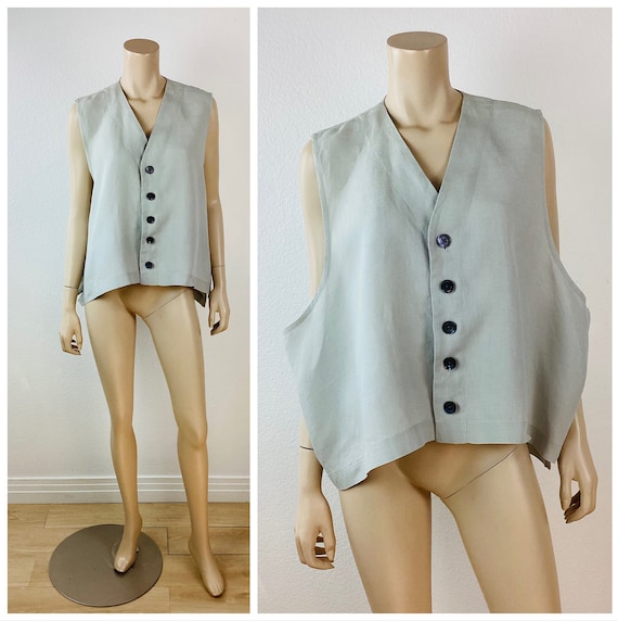 Vintage ESKANDAR MINIMALIST Light GREY Oversized L